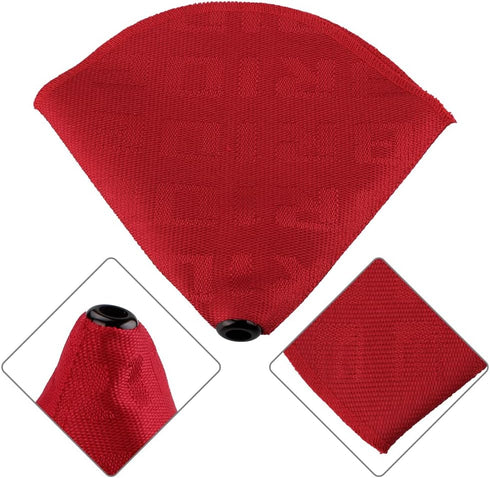 Zhengsheng Universal Shift Boot Cover,Fabric Shifter Manual/Auto Shift Knob Boot Dust Cover,Red...