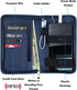 Phone Charging Passport Holder - Travel Wallet with Removable Power Bank holds money, cards, phone, travel docs- RFID Blocking - Compatible with A...