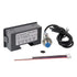 4 Digital Red LED Tachometer RPM Gauge Speed Meter with Hall Magnet Sensor NPN-NO Switch for Lathe Conveyor Belt...
