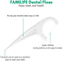 FAMILIFE Floss Picks, 240 Count Unflavored Dental Floss Picks, Tooth Picks Flossers with 4 Travel Handy Cases, Helps to Fight Tooth Decay and Keep...