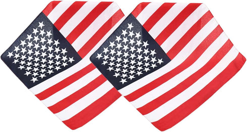 American Flag Bandana Scarf for Men Women Flag Scarf Neck Scarf Head Wrap PSWJ02...