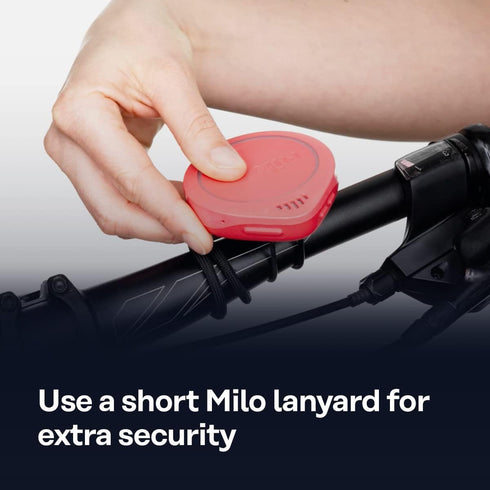 Milo Bike Clip - Attach Milo Action Communicator to Bike Handlebar or Other Rounded Bar to Secure Your Milo for Hands-Free Talking During Your Rid...