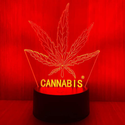 420 Leaf 3D LED Table Lamp Night Light Optical Visual Illusion Home Decor Lighting...