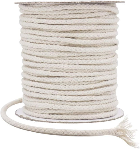 Tenn Well 5mm Macrame Cord, 165Feet Braided Cotton Rope Thick Craft Twine for Macrame Plant Hangers, Wall Hangings, Drawstrings, Clothes Lines, DI...