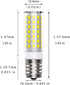 8W Dimmable LED E17 Microwave Oven Bulb - Intermediate Base LED Appliance Light, Daylight 6000K 100W Halogen Equivalent Under-Microwave Stove Ligh...