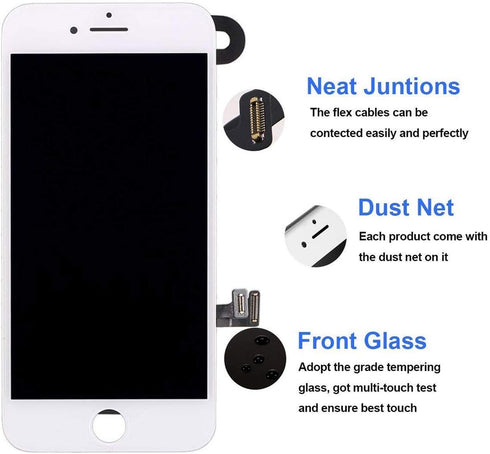 for iPhone 7 Plus 5.5" LCD Digitizer Display HD Touch Screen Replacement Full Assembly with Front Camera Earpiece Speaker Proximity Sensor Black...