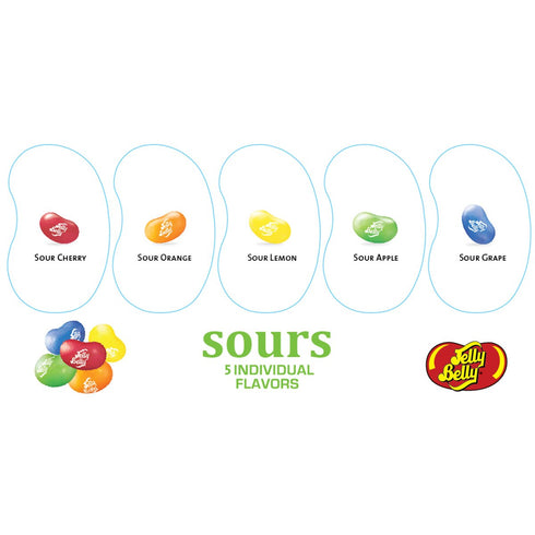Jelly Belly Sours Jelly Beans, Sour Fruit Flavors, 9.8-oz Stand-Up Pouch...