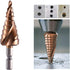 Meichoon Step Drill Bit 4-20mm HSS M35 Co Spiral Groove Hex Shank, Multi-Functional Drilling Tool HSS Cobalt Counterbore Hole Cutter for Wood Stai...