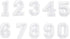 82 Piece Embroidered Iron on Letter Patches and Numbers for Clothing, Backpacks, Sew On Appliques, Arts and Crafts (White, 1 in)...