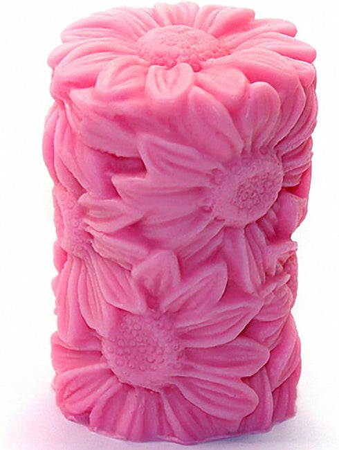 3D Sunflower Candle Mold - MoldFun Helianthus Silicone Craft Art Mold for Handmade Soap, Bath Bomb, Lotion bar, Chocolate, Jello, Crayon, Wax...