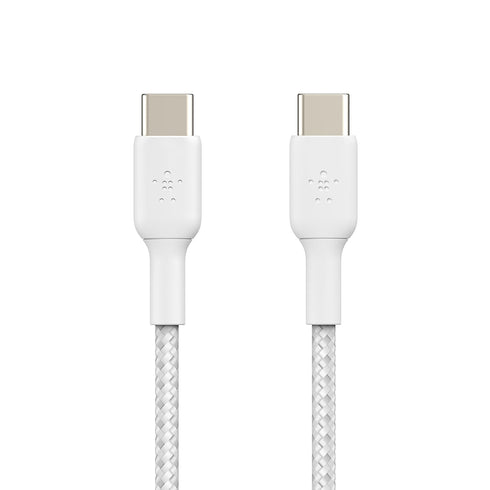 Belkin BoostCharge Braided USB-C to USB-C Cable (1M/3.3ft) for iPhone 15, iPhone 15 Pro, iPhone 15 Pro Max, iPhone 15 Plus, Galaxy S23, S22, Note1...