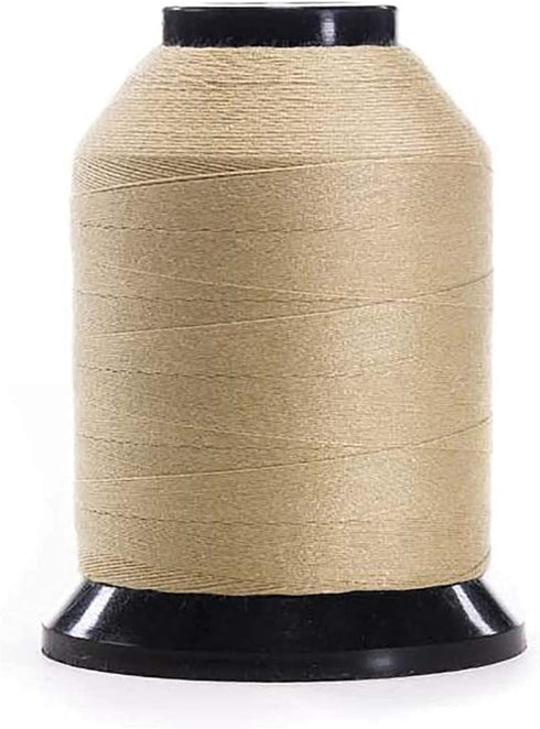 Finesse Thread | 100% Polyester, 3ply, 50wt | 1500yds Stackable Thread Cones | 100% Polyester Thread for Quilting and Sewing (Light Sand)...