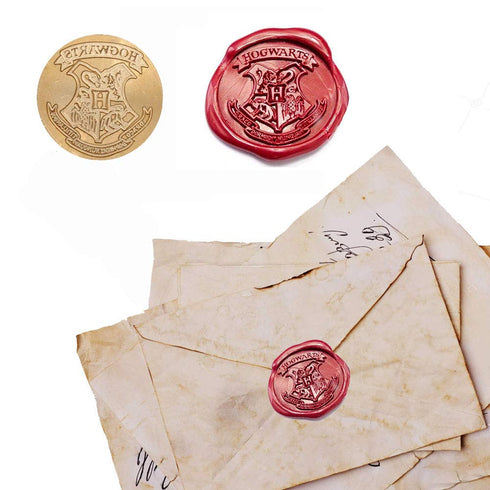 BELMAKS 7PCS Harry Potter Wax Stamp Seals Kit with Vintage Seal Wax Stamp Hogwarts for Postcard Stamps Invitation Letters Gifts and Letter Stamps ...