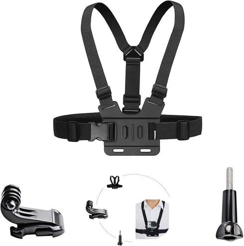 ASOCEA Action Camera Chest Mount Strap,Adjustable Vest Chest Harness Belt Compatible with Gopro Hero 13 12 11 10 9/AKASO EK7000/Brave 4/Brave 4 pr...