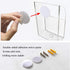 VANCORE Clear Wall Mounted Charging Phone Holder Smart Phone Station TV Remote Control Holder Clear Wall Box for Phone Remote Control (2 Holes)......