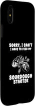 iPhone X/XS Funny Sourdough Feed My Starter Bread Baker Quote Saying Case...