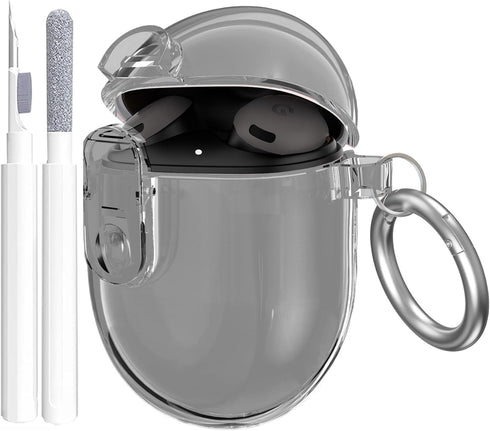 Lock Case for Google Pixel Buds A-Series (2021) / Pixel Buds 2 Clear Case (2020) with Cleaner Kit, Soft TPU Transparent Protective Pixel Bud A and...