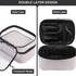FITINI Makeup Bags Double Layer Travel Storage Cosmetic Cases Make up Organizer Toiletry Bags Water-resistant for Women Makeup Brush Bag,Gray...