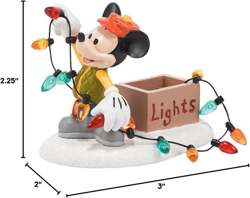 Department 56 Disney Village Mickey Lights Up Christmas Accessory, 2.25 inch...