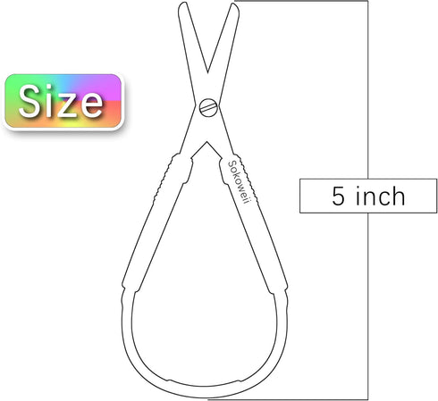 Loop Scissors, Adaptive Design, Preschool Training Scissors, Mini Squeeze Scissors, Lefty Support, (3Pcs)...