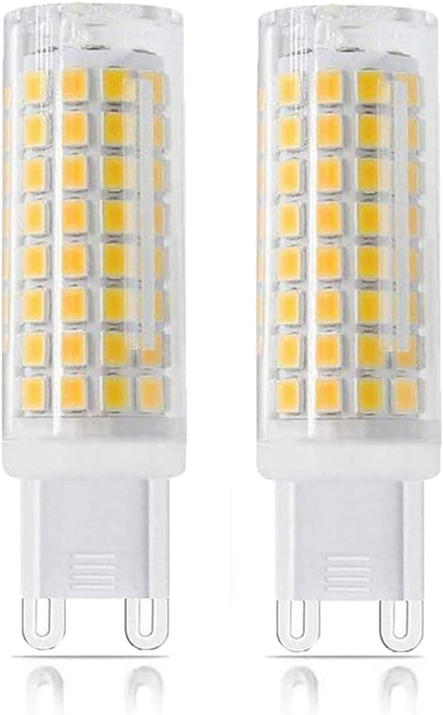 G9 LED Light Bulb 7W Dimmable G9 Bi-Pin Base 75W Halogen Equivalent, T3/T4 G9 LED Corn Bulb for Indoor Chandeliers Ceiling Fan Cabinet Decorative ...