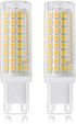 G9 LED Light Bulb 7W Dimmable G9 Bi-Pin Base 75W Halogen Equivalent, T3/T4 G9 LED Corn Bulb for Indoor Chandeliers Ceiling Fan Cabinet Decorative ...