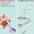 Ceramic Soup Spoons Set of 6, Asian Soup Spoon, Cute Soup Spoons Set for Soups, Ramen, Stews, Cereal...