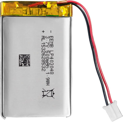 EEMB 3.7V Lipo Battery 500mAh 403048 Lithium Polymer ion Battery Rechargeable Lithium ion Polymer Battery with JST Connector Make Sure Device Pola...