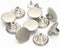 12 Sets Jean Tack Buttons Metal Replacement Kit, Matte Silver (Silver)...