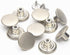 12 Sets Jean Tack Buttons Metal Replacement Kit, Matte Silver (Silver)...
