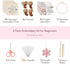 Embroidery Kit for Adults, 4 Sets Cross Stitch Kits for Beginners with Stamped Flower Pattern, Starter Kits for Hand Craft Lover with Bamboo Hoop,...