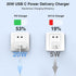 USB C Charger for iPhone Charger Fast Charging 2 Pack 20W Type C Wall Charger Block with 6FT Long USB C to Lightning Cable Compatible with iPhone ...