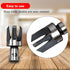 Wood Plug Cutter Drill Bit Set Woodworking Chamfer Drill Bits Straight and Tapered Taper Cutting Tool Cork Drill Bit Knifes 6mm 10mm 13mm 16mm, 8p...