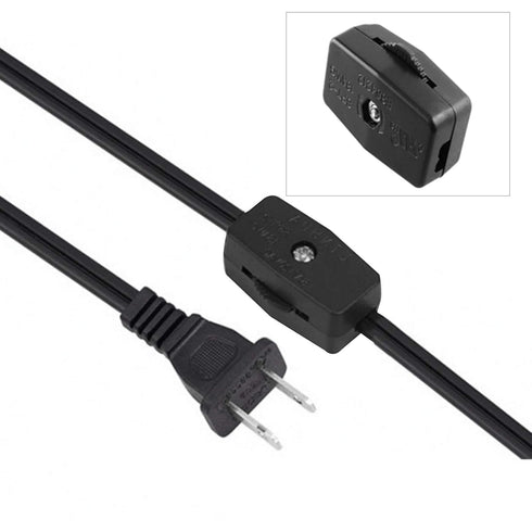 Inline Rotary Cord Switch Replacement Gear Rotary Switch Direct Plug-in Light Wire Switch for 18/2 SPT-2 Lamp Cord...