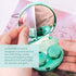 Contact Lens Case, Bling Constellations Contact Lenses Cases with Tweezers Remover Tool Mirror Solution Bottle Portable Contact Lens Storage Conta...