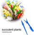 2Pcs Blue Mini Garden Hand Succulent Transplanting Tools,Widger Plastic Seedlings Dibber Sowing Digging Mini Garden Hand Tools for Home Garden,Gar...
