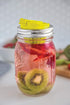 Jarware Mason Jar Fruit Infuser Drink Lid, Alex's Lemonade Stand, Plastic, Yellow, Set of 2, Regular Mouth...