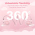 MeloAudio Kids Headphones, Open Ear Headphones, Kids Wireless Headphones with Microphone, Pink Headphones for Girls, Ultra-Light, Perfect for iPad...