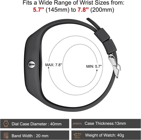 SIBOSUN Wrist Watch Nurse Watch Easy to Read Watches for Medical Students, Nurse, Doctors, Quartz Analog Second Hand Luminous Waterproof Silicone ...