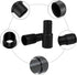(2 Pieces) Vacuum Cleaner Adapter 35mm (1-3/8 Inch) to 31 mm (1-1/4 Inch) for Inner Diameter 32 mm Brush Fit to Outer Diameter 35 mm Tube Plastic ...