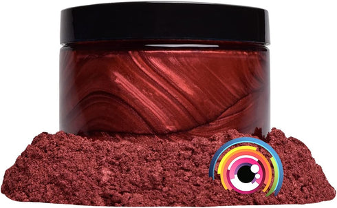 Eye Candy Pigments Premium Red Mica Powder - Rusty (25gr) - for Epoxy, Resin, Soap, Paint, Woodworking, Acrylic Pouring, Bath Bombs, Fishing Lures...