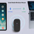Wireless Bluetooth Mouse, Rechargeable LED Dual Mode Mouse (Bluetooth 5.2 and USB Receiver) Portable Silent Mouse,for Laptop/Desktop/Tablet(Grey)...