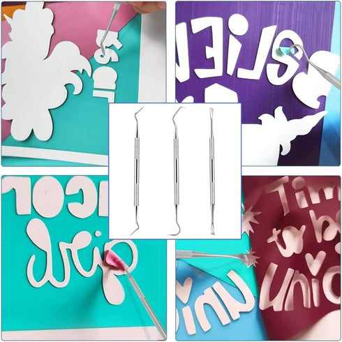 JTIEO Weeding Tools for Vinyl 26Pcs Craft Weeding Tools Kits Cricut Weeding Tool Set Scrapbooking Tools DIY Art Tools Precise Vinyl Weeding Tool K...