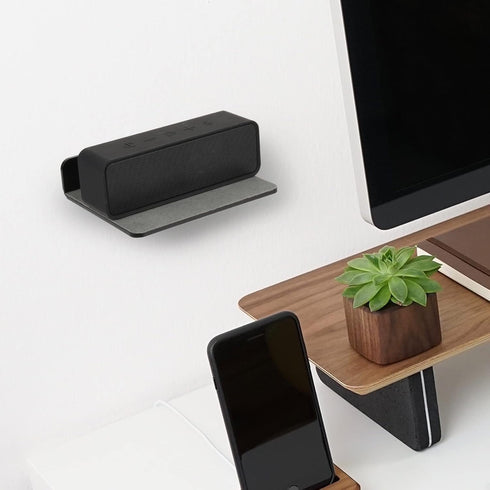 TXEsign Wall Shelves Speaker Shelves 2 Pack, Small Wall Shelves Speaker Mount for Bluetooth Speaker, Webcam, Cell Phones, Toy Display Shelf Acryli...