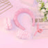 4pcs Face Wash Headband and Wristband Set Pink Wrist Bands for Washing Face Sponge Makeup Headband Puffy Skincare Head Band Terry Cloth Spa Hairba...