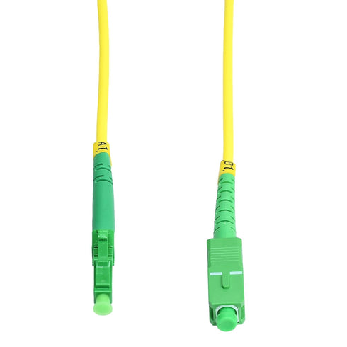 5M LC APC to SC APC Fiber Optic Patch Cable Single Mode Simplex Optical Patch Cord 9/125µm Fiber Optic Cable LC APC-SC APC 5 Meter (16.4ft)...