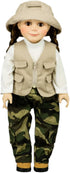 The Queen's Treasures 18 Inch Doll Clothes & Accessories, 4 Pc Fishing Outfit with Pants, Hat, Vest & Shirt, Compatible for Use with American Girl...