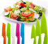 Sonku 10 Packs Kitchen Knife Set, Cooking Knives with Cutting Boards for Kids and Adults -Multi Colors...