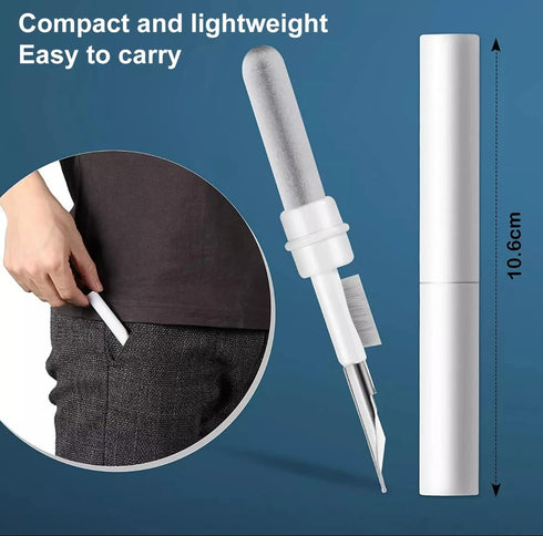 CREI.TOR Cleaner Kit for Airpods Pro 1 2 3 Multi-Function Cleaning Pen with Soft Brush Flocking Sponge for Bluetooth Earphones Case Cleaning Tools...