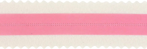 MEEDEE Christmas Felt Ribbon 2.5 Inch Wired Felt Ribbon 10 Yards White Felt with Pink Velvet Middle Rickrack Cutout Christmas Ribbon for Christmas...